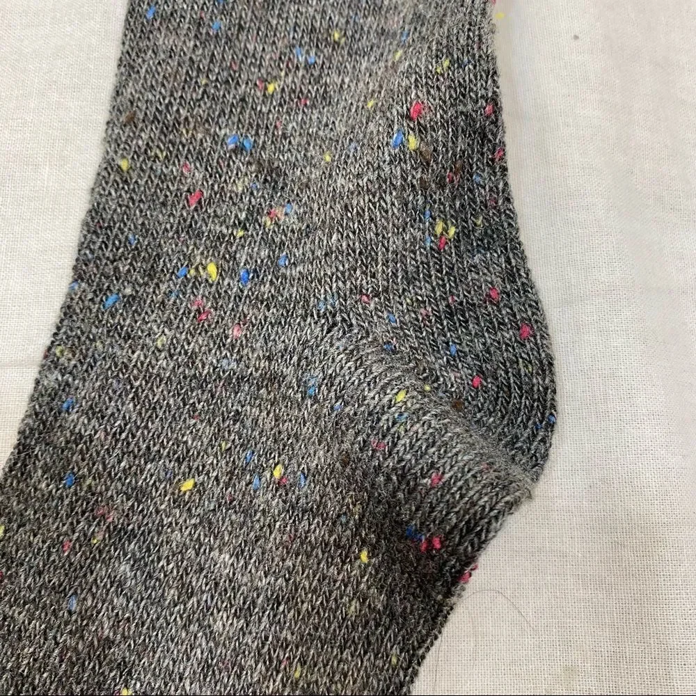 Vintage Grey/Brown Speckled Over The Knee‎ Socks One Size